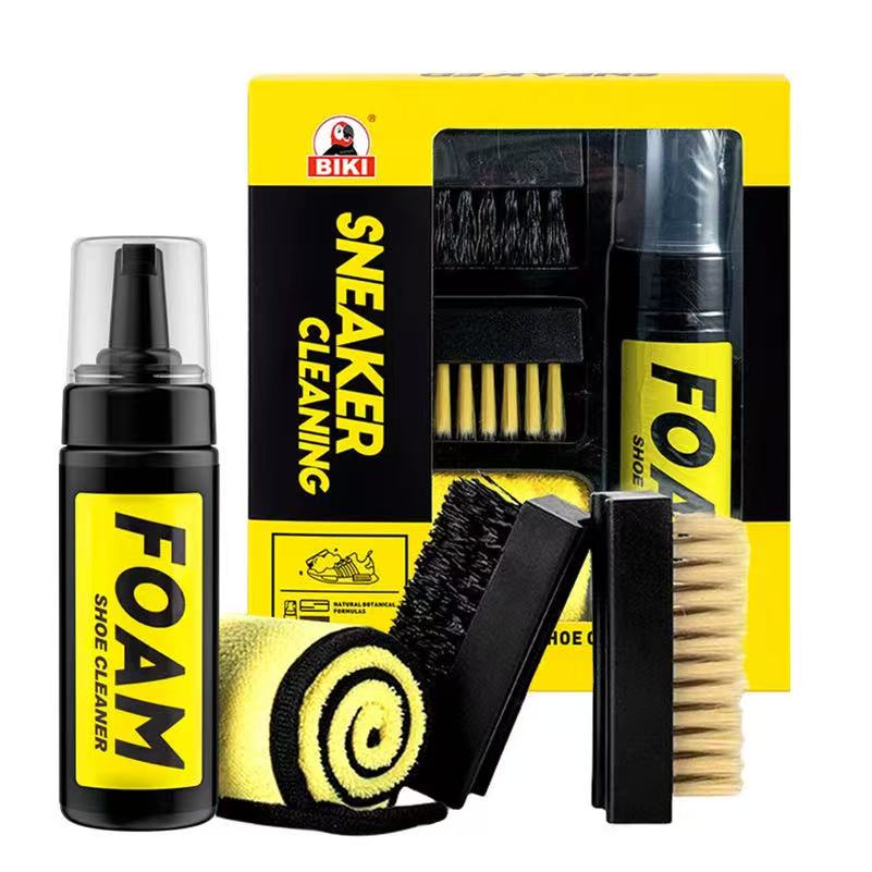 Juego de limpiador de zapatillas de espuma sin agua